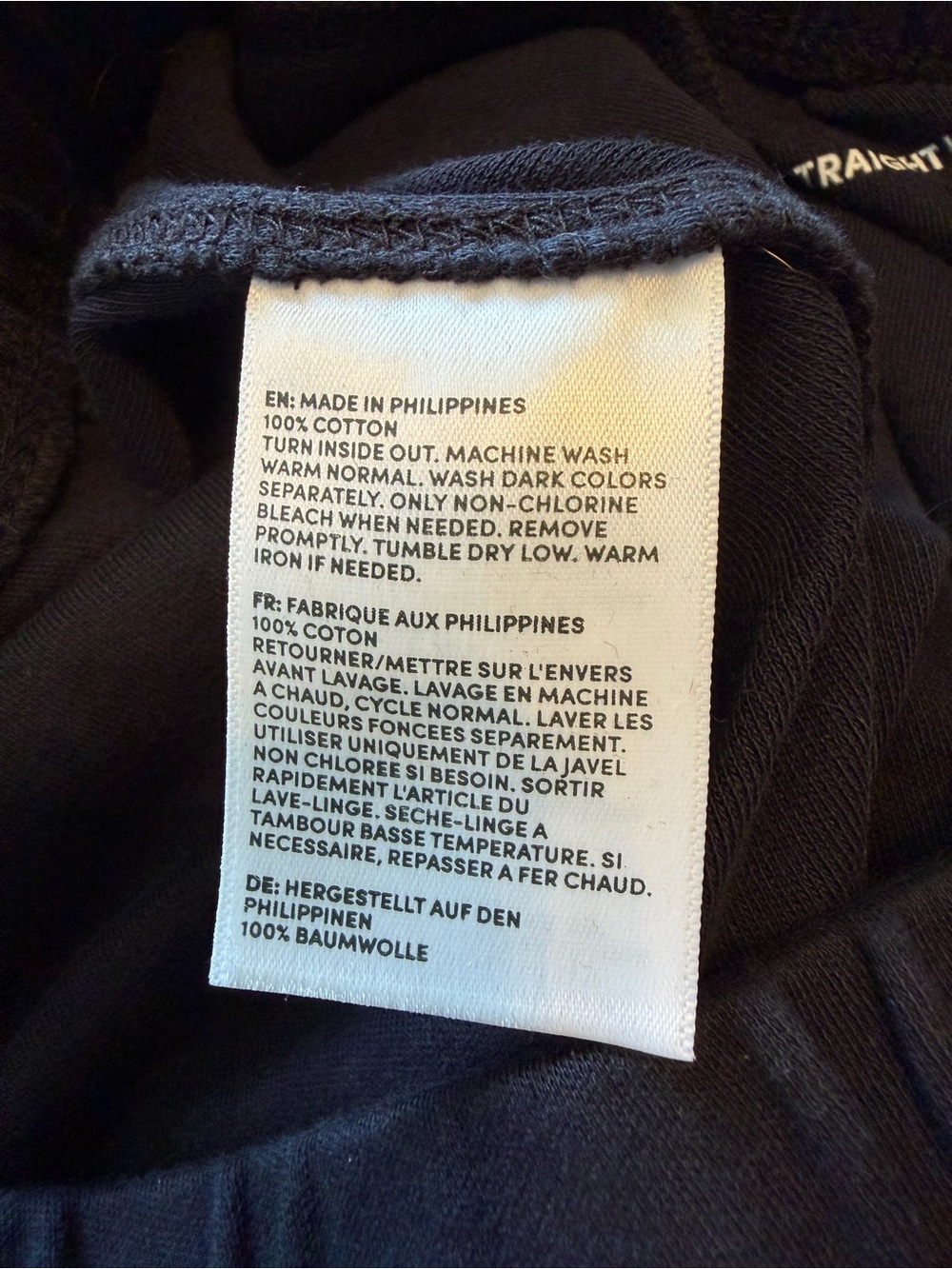 Lands’ End Sport Knit Straight Leg Pants Medium Tall 10-12 Black NWOT - Picture 8 of 8